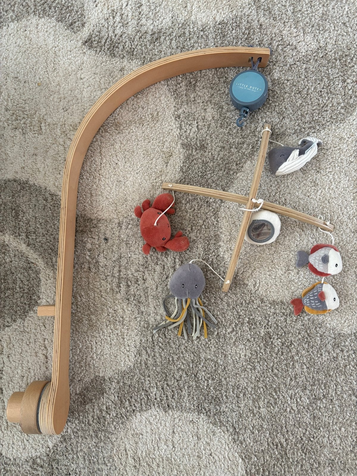 Little Dutch Muziekmobiel met zeedieren, Kinderen en Baby's, Ophalen, Zo goed als nieuw, Mobiel, Met geluid