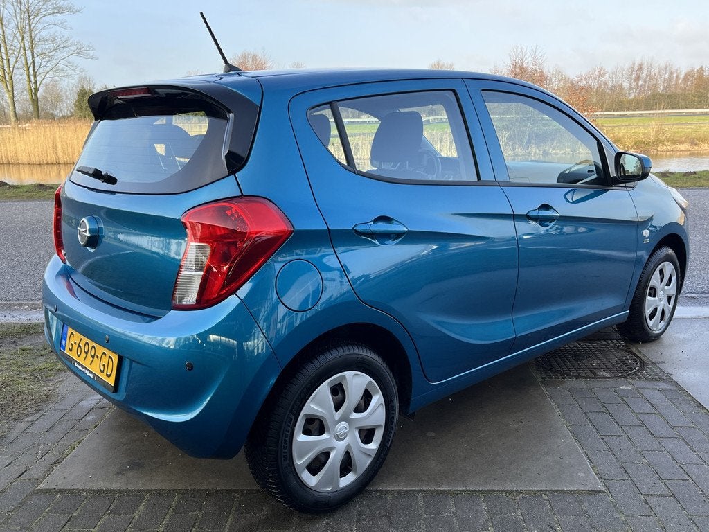 Opel KARL 1.0 ecoFLEX 120 Jaar Edition / Airco / Cruise / Bl, Auto's, Opel, Stof, Gebruikt, Blauw, Origineel Nederlands
