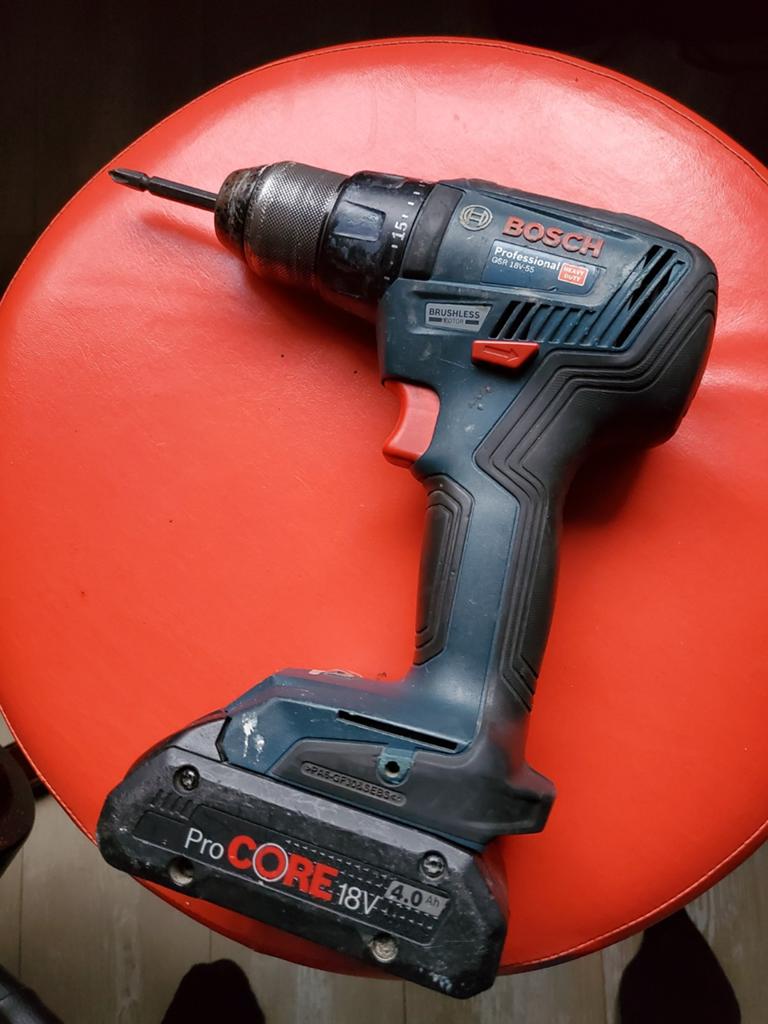Bosch gsr 18v-55 accu boormachine, Ophalen, Boormachine