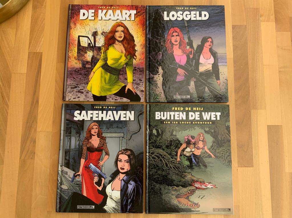 Fred de Heij De kaart, Safehaven, Losgeld en Buiten de wet, Meerdere stripboeken, Ophalen of Verzenden, Zo goed als nieuw