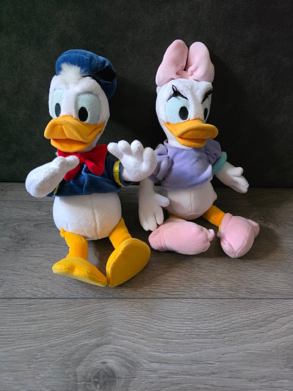 Donald en Katrien Duck knuffels - Disneyland Parijs, Disney, Disney, Ophalen of Verzenden, Middelgroot (20 tot 80 cm)