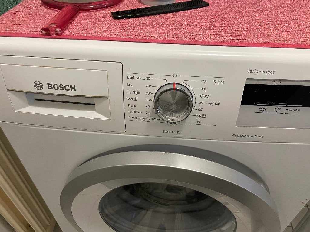 Wasmachine Bosch, Ophalen, Gebruikt, 1200 tot 1600 toeren, 85 tot 90 cm