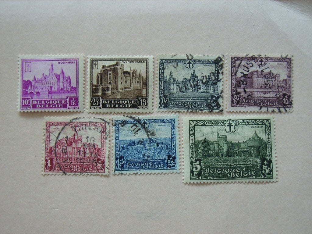 BL   Belgie 308-314, Ophalen of Verzenden, Gestempeld
