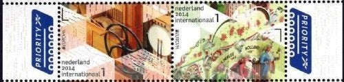 Nederland NVPH nr 3173/4 postfris Muziekinstrumenten 2014, Postzegels en Munten, Postzegels | Nederland, Ophalen of Verzenden