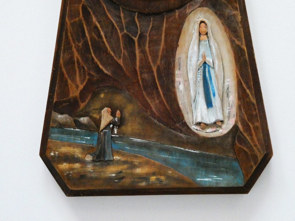 Weerstation Lourdes Frankrijk Bernadette met Maria, Ophalen of Verzenden