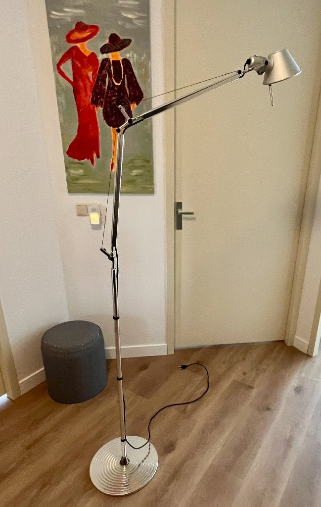Artemide Tolomeo Terra design vloerlamp met stevige voet, Huis en Inrichting, Ophalen, Gebruikt, E27 (groot), Metaal