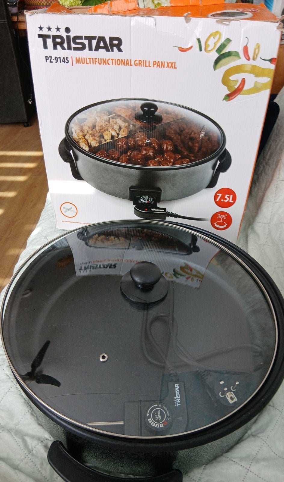 Multifunctionele Grillpan XXL - 7.5L -, Huis en Inrichting, Ophalen of Verzenden, Nieuw, Snelkookpan, Overige merken