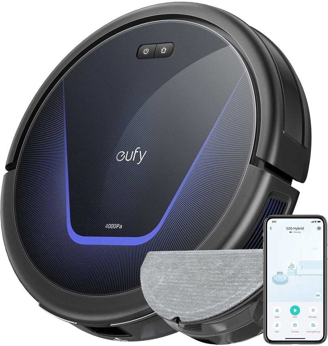 NIEUW - Eufy G50 Hybrid Robotstofzuiger & Dweil – 4000 Pa, Combi-reiniger, Overige merken, Nieuw, Ophalen of Verzenden