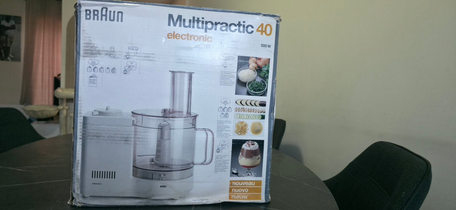 Braun Multipractic 40electronic foodprocessor- Nieuw in doos, Witgoed en Apparatuur, Ophalen of Verzenden, Nieuw