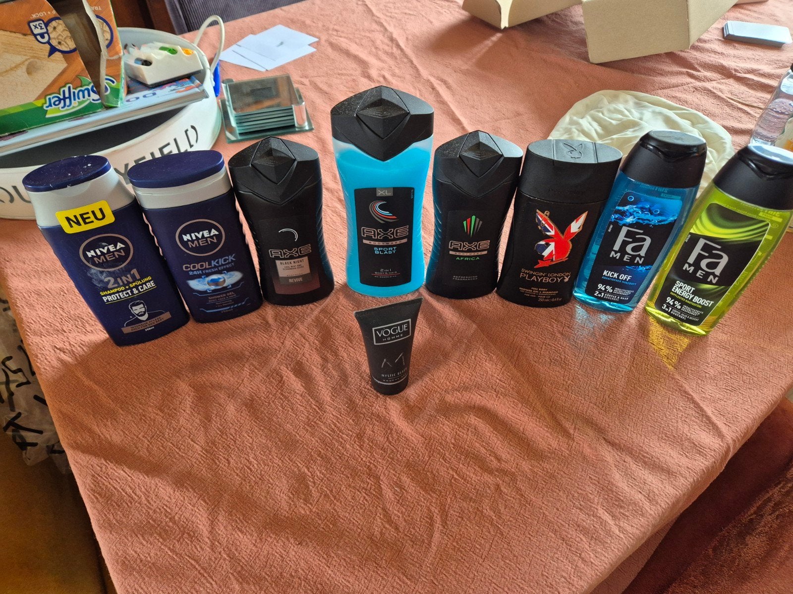 Douchegels/ shampoo combi mannen, Ophalen of Verzenden, Gebruikt, Bad & Douche