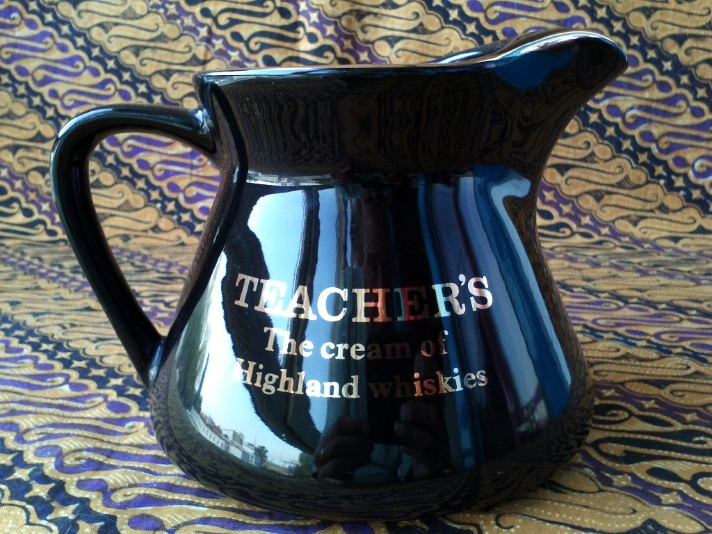 Mooie vintage Teacher's whiskykan uit Engeland van porselein, Ophalen of Verzenden