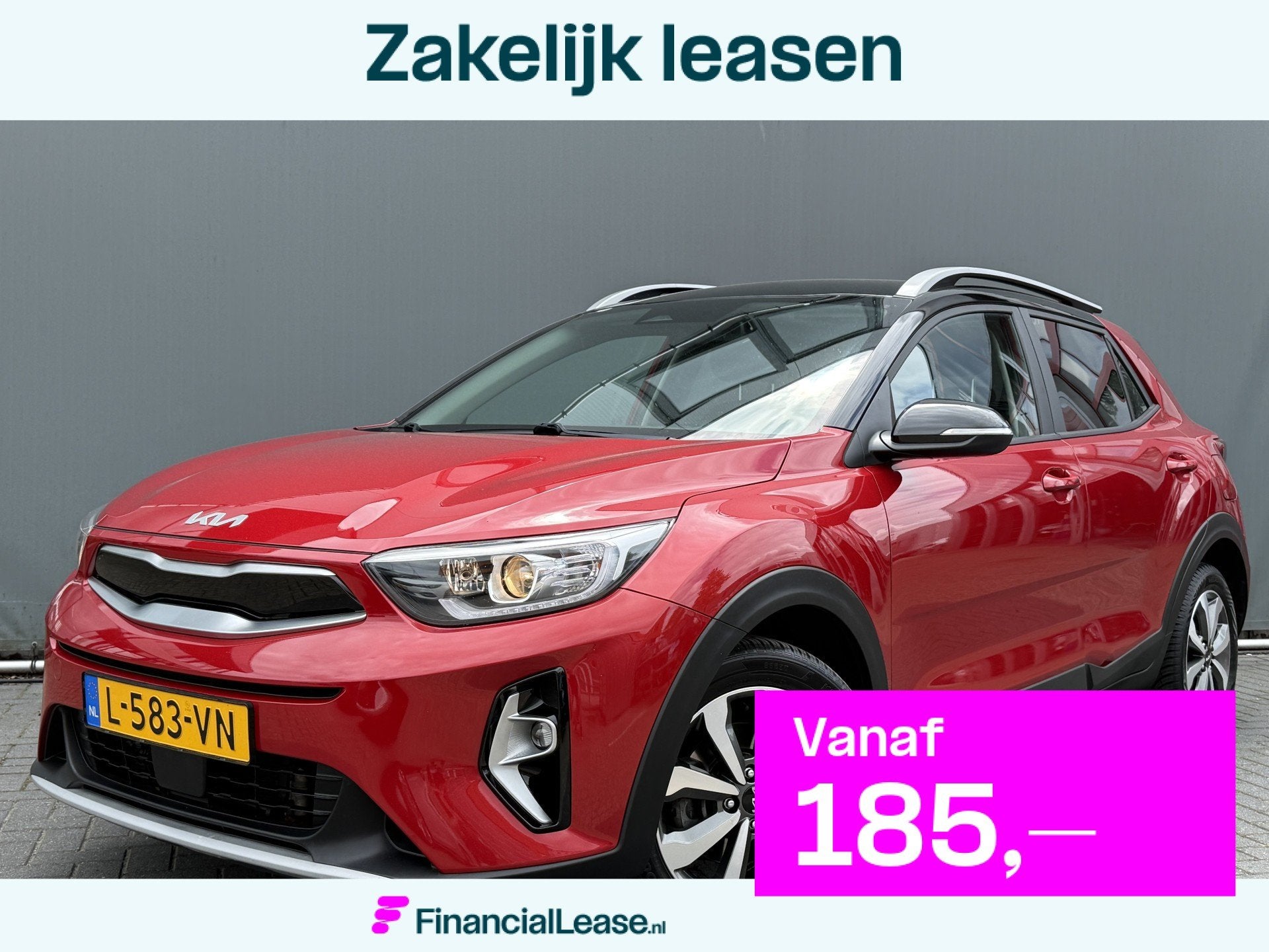 Kia Stonic BWJ 2021 1.0 T-GDi MHEV 100 PK DynamicPlusLine FU, Voorwielaandrijving, Gebruikt, Met garantie (alle), 49 €/maand