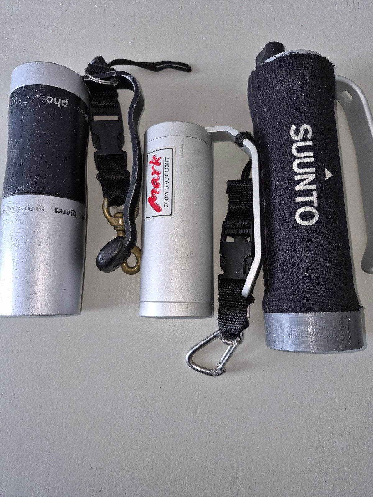 3 duiklampen mares, suunto en oceanic, Watersport en Boten, Ophalen of Verzenden, Gebruikt, Duiklamp