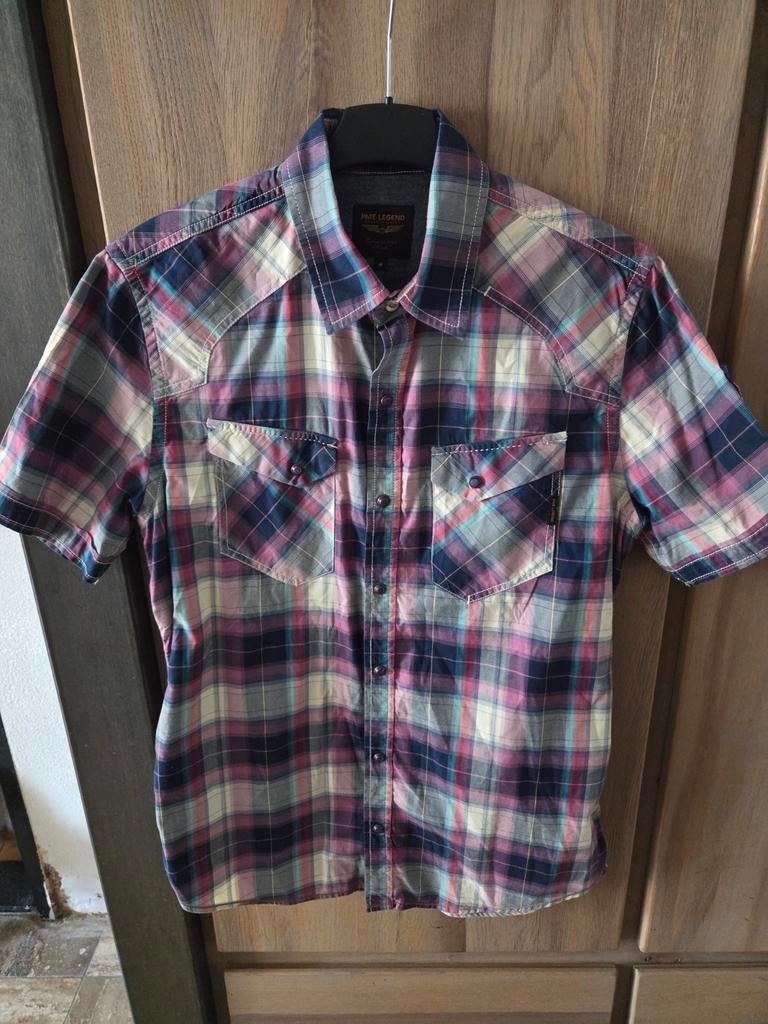 PME Legend geruit overhemd - Maat M, Kleding | Heren, Overhemden, Blauw, Zo goed als nieuw, PME Legend, Halswijdte 39/40 (M)
