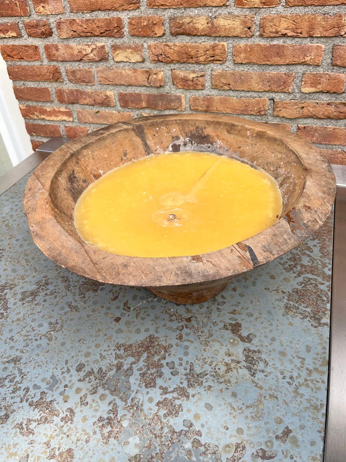 Gave buitenkasrs in teak houten schaal, Tuin en Terras, Ophalen, Zo goed als nieuw