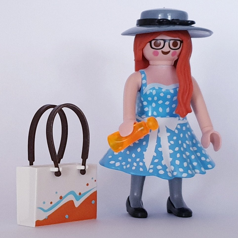 Playmobil Figures 20 Rock & roll Shopping dame, hoed & tas, Ophalen of Verzenden, Nieuw, Complete set