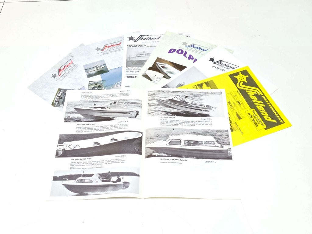 Originele SHETLAND folders en prijslijst collectie, Niet ingevuld, Niet ingevuld, Ophalen of Verzenden, Zo goed als nieuw