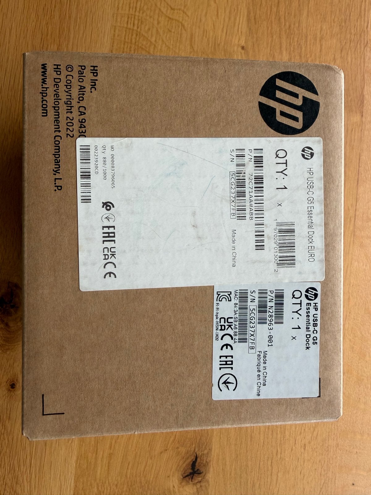 HP USB-C G5 Essential Docking Station - Nieuw in doos, Ophalen of Verzenden, Nieuw, Docking station, Laptop