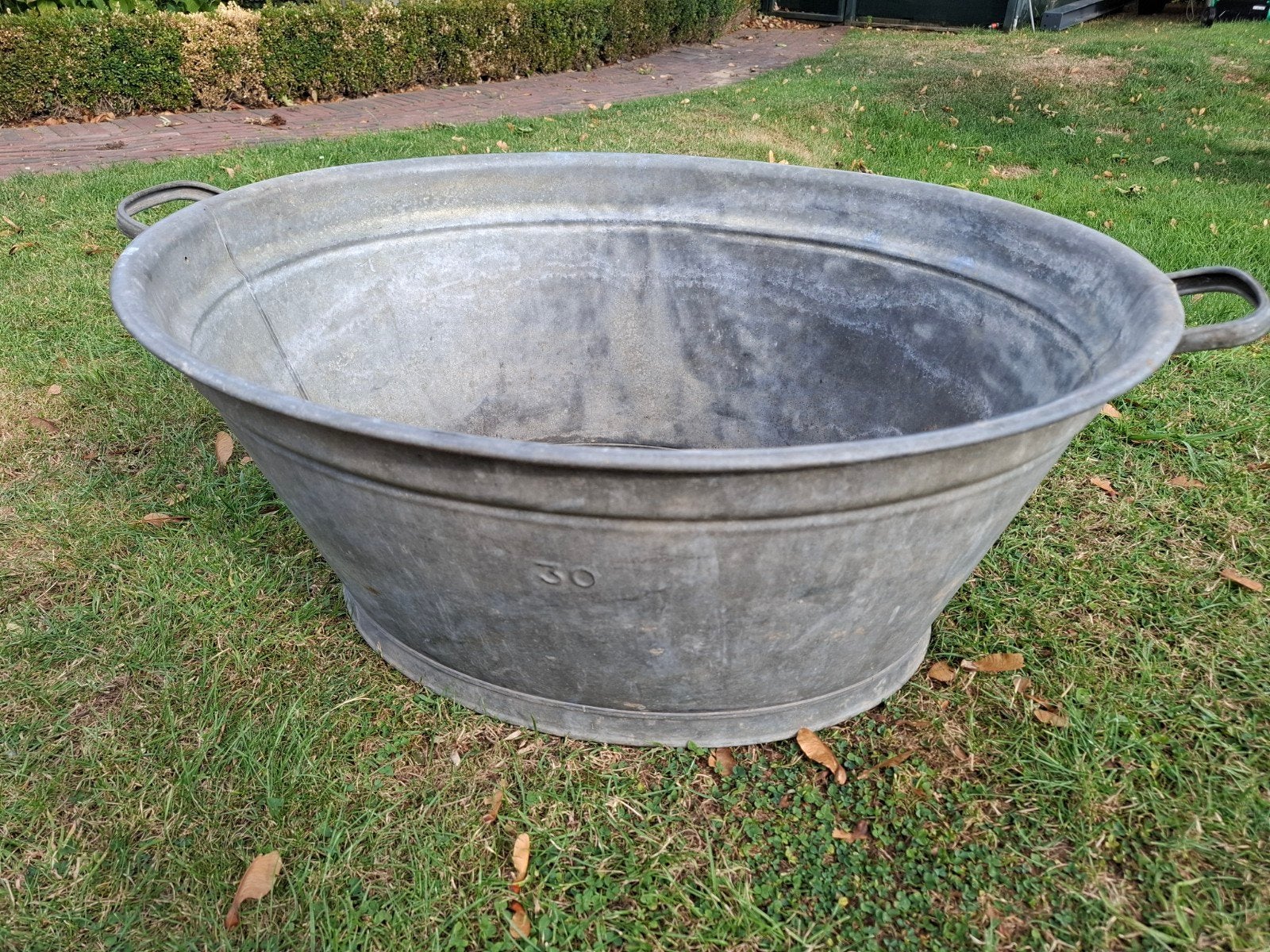 Oude zinken teil / vintage / wasteil, Antiek en Kunst, Curiosa en Brocante, Ophalen of Verzenden