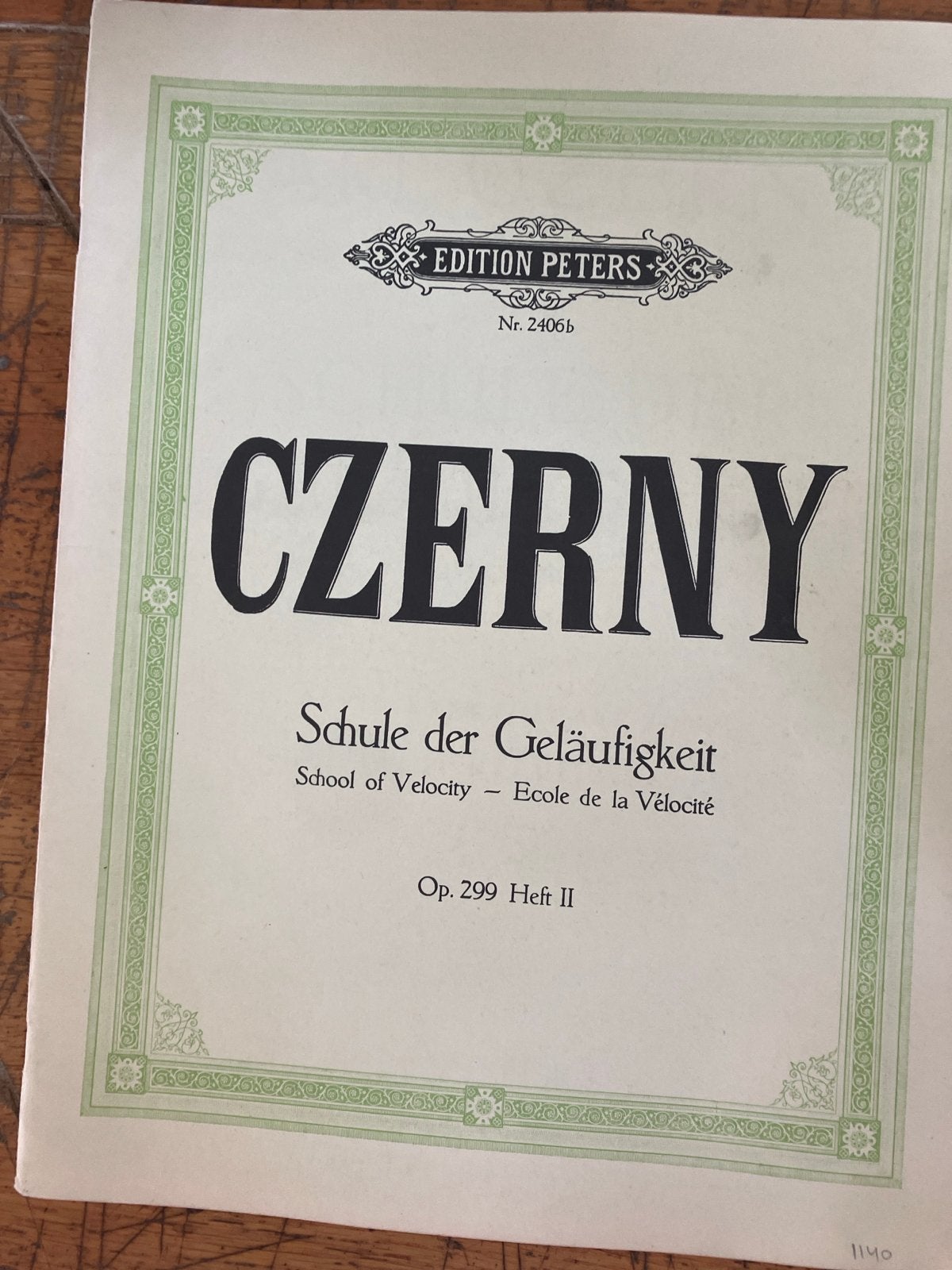 Czerny - Schule der Geläufigkeit Op. 299 Heft II, Gebruikt, Klassiek, Les of Cursus, Ophalen of Verzenden