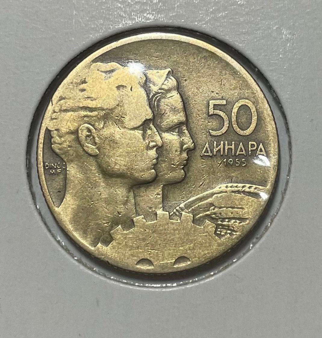 50 dinara Joegoslavië 1955, Ophalen of Verzenden, Joegoslavië
