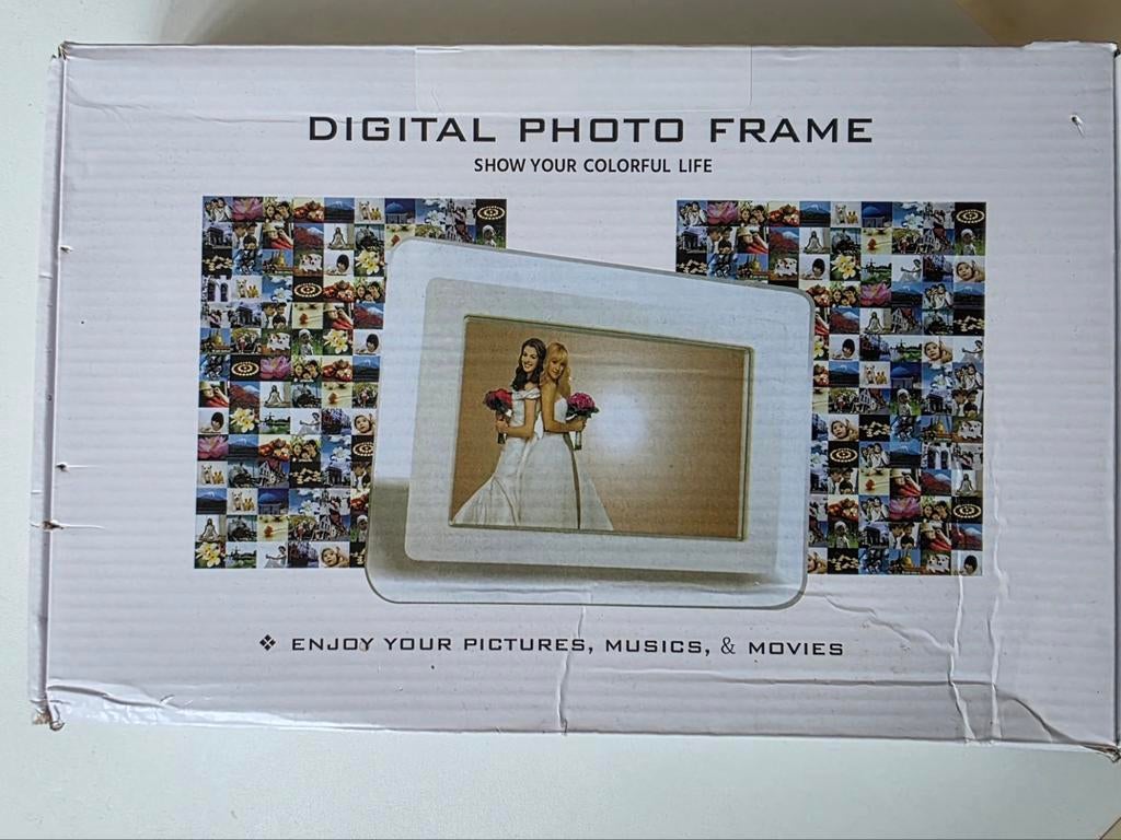 Digitale fotolijst 7", met afstandsbediening, Audio, Tv en Foto, Fotografie | Digitale fotolijsten, Afstandsbediening, Nieuw, Ophalen of Verzenden