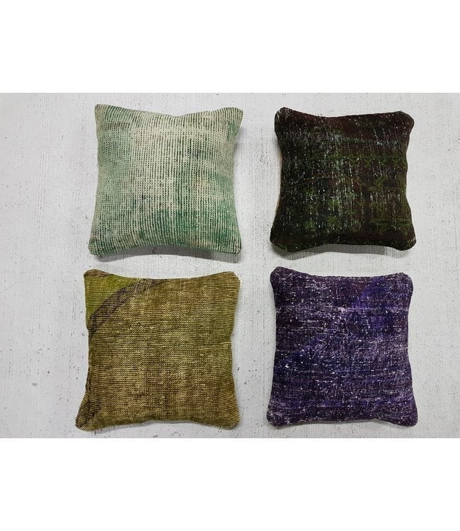 4x Moderne Kelim Kussens 45x45 cm met Vulling, Overige merken, Meerkleurig, Vierkant, Nieuw