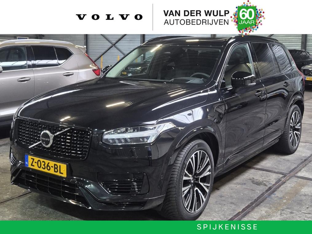 Volvo XC90 T8 455PK AWD Ultra Dark | Luchtvering | Harman Ka, Gebruikt, 4 cilinders, Zwart, Hybride Elektrisch/Benzine