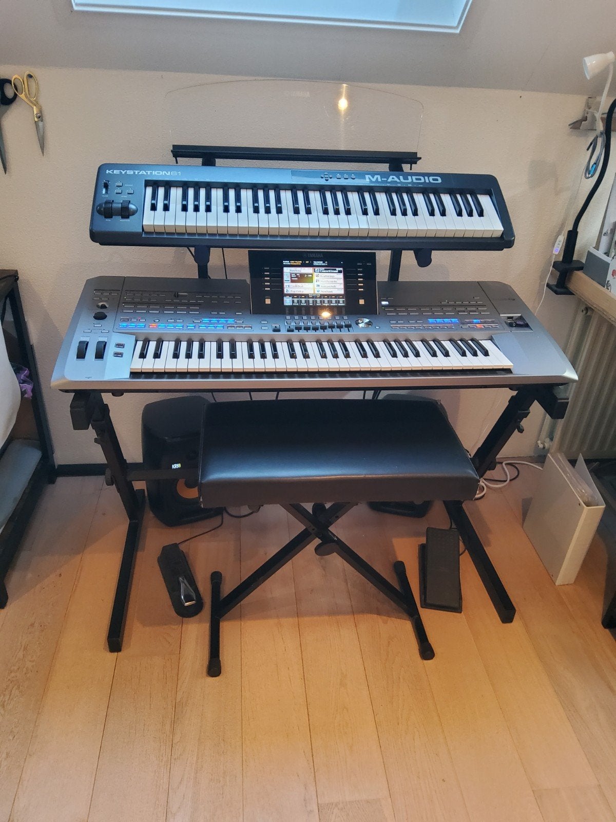Yamaha Tyros 5 XXL en vele extra's, Ophalen, Zo goed als nieuw, 61 toetsen, Yamaha