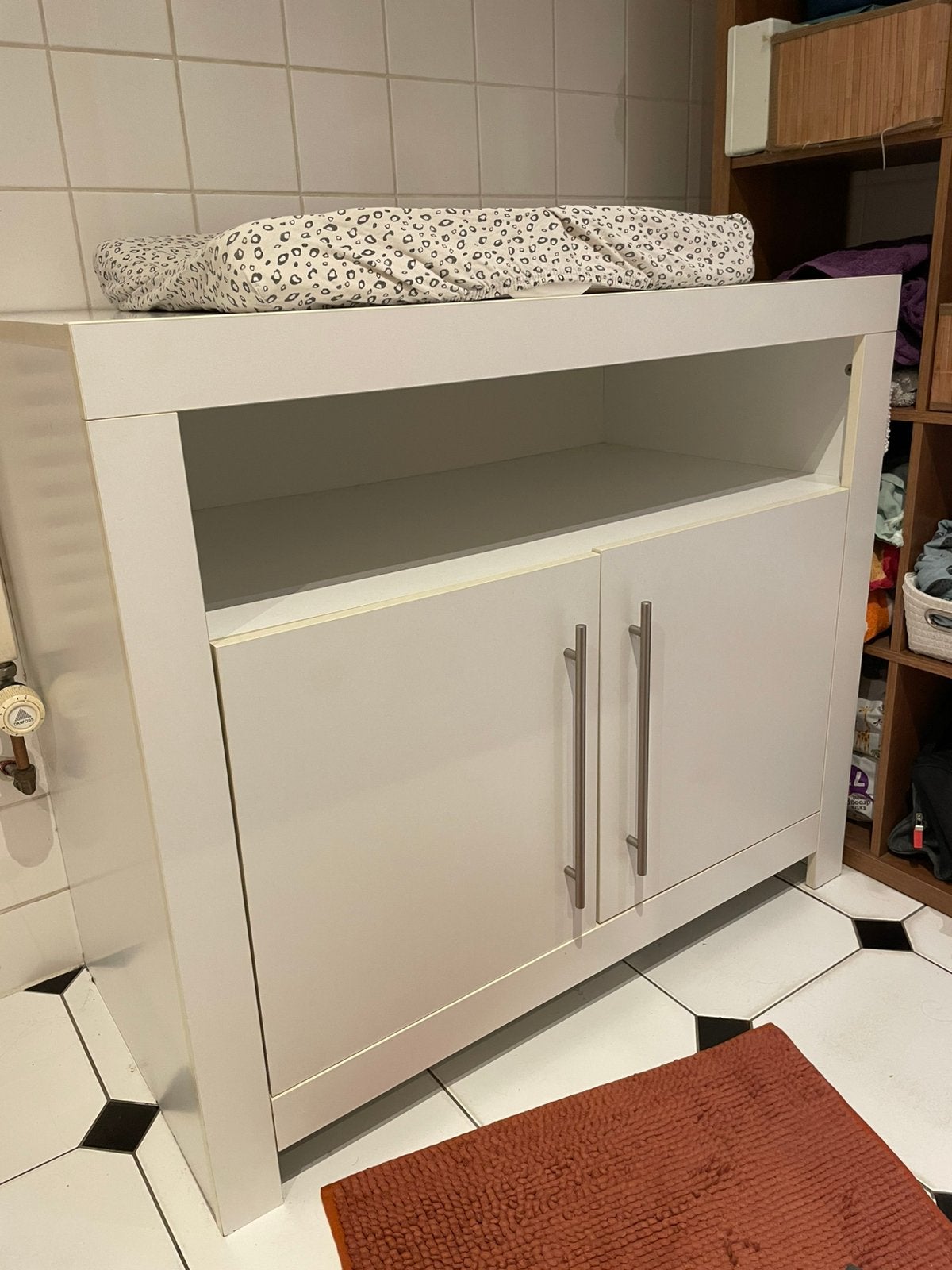 Witte commode, Ophalen, Gebruikt, 50 tot 70 cm, 100 cm of meer