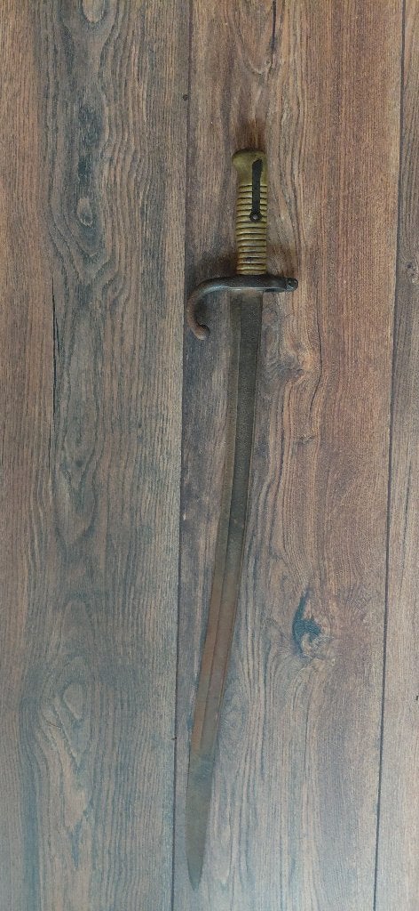 Franse Model 1866 Chassepot sabelbajonet, Ophalen of Verzenden, Landmacht, Overige gebieden, Zwaard of Sabel