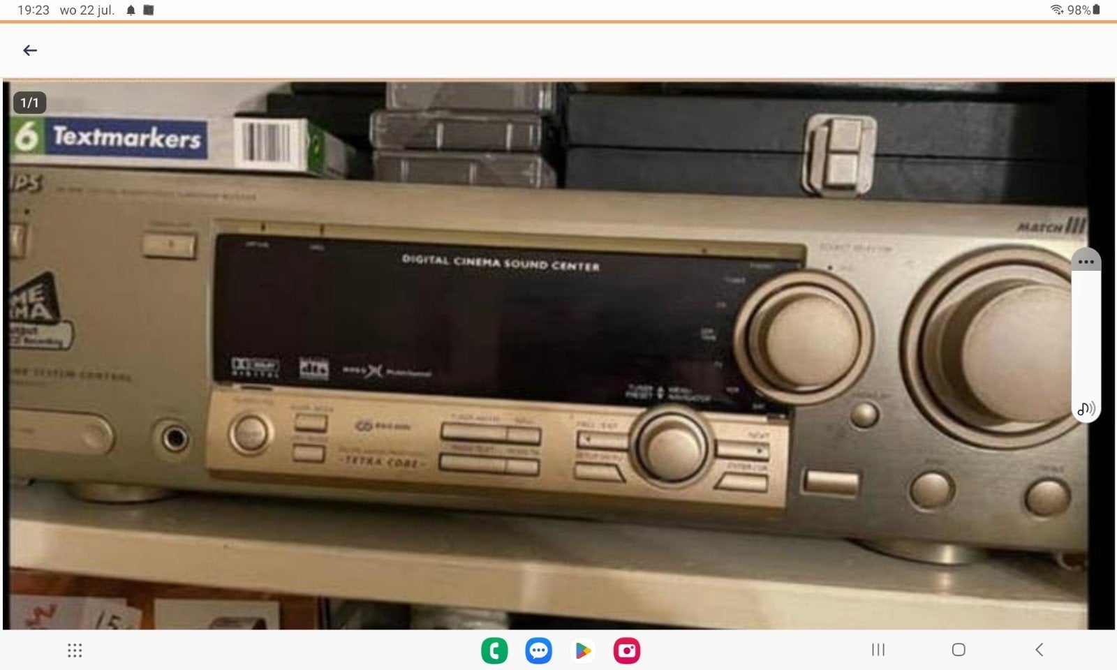 Philips fr 976, Ophalen