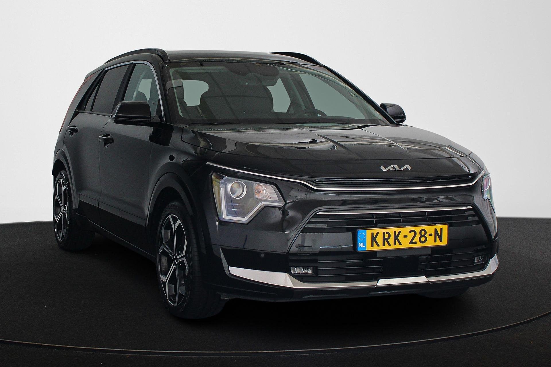 Kia Niro 1.6 GDi PHEV DynamicLine Keyless Achteruitrijcamera, Gebruikt, Leder en Stof, Zwart, Plug-in hybride