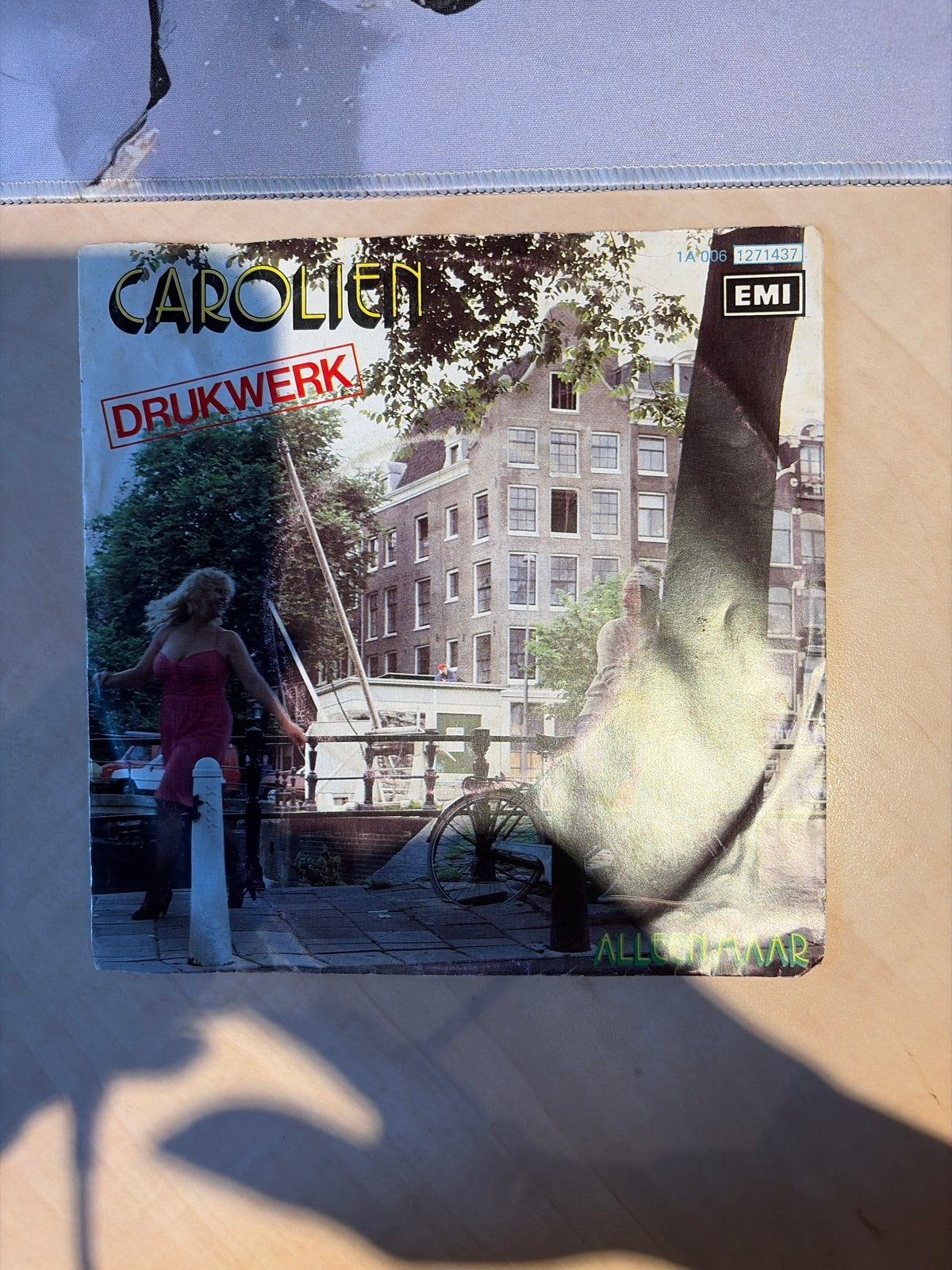 Carolien - Drukwerk (EMI) - Vinyl Single, Gebruikt, 7 inch, Ophalen of Verzenden, EP