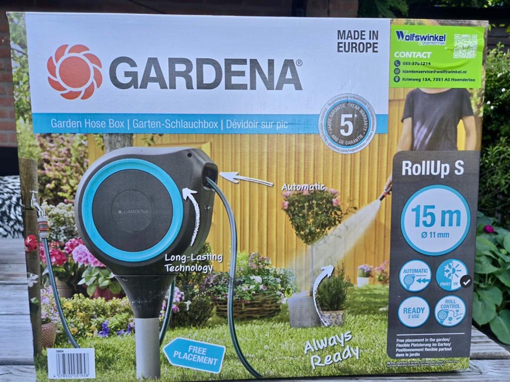 Gardena Rollup S 15 meter, Tuin en Terras, Tuinslangen, Ophalen, Nieuw, Tuinslang