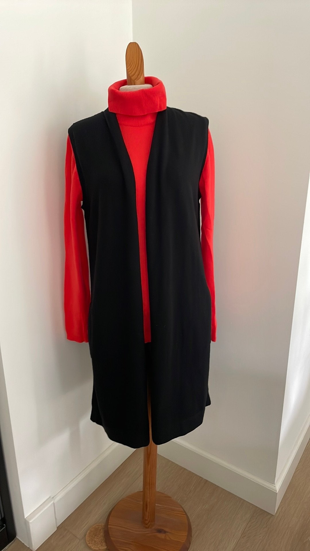 Open  wollen vest van Repeat, mt 38, M, Kleding | Dames, Verzenden, Maat 38/40 (M), Zwart
