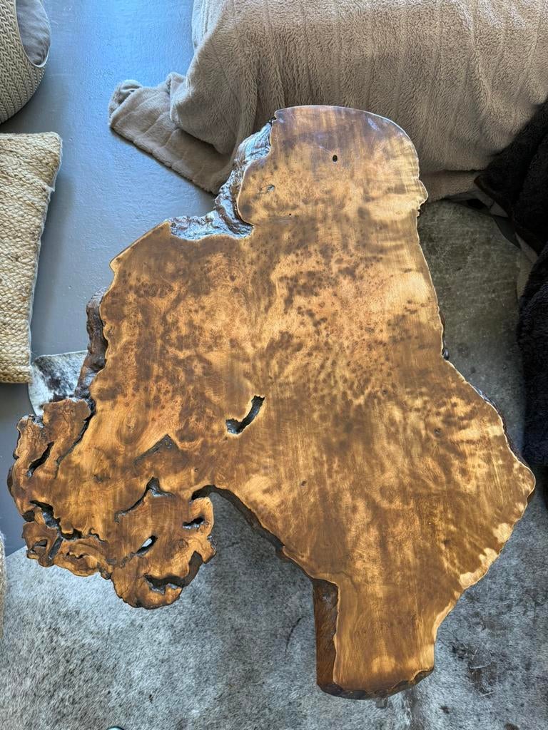 Vintage coffee table from real tree trunk, Huis en Inrichting, Tafels | Salontafels, Ophalen, 50 tot 100 cm, Zo goed als nieuw