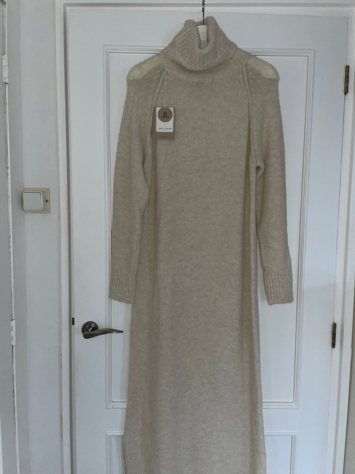 Nieuw: Jane Lushka gebreide jurk maat XXS maar valt ruimer, Zwart, Ophalen of Verzenden, Zo goed als nieuw, Maat 34 (XS) of kleiner