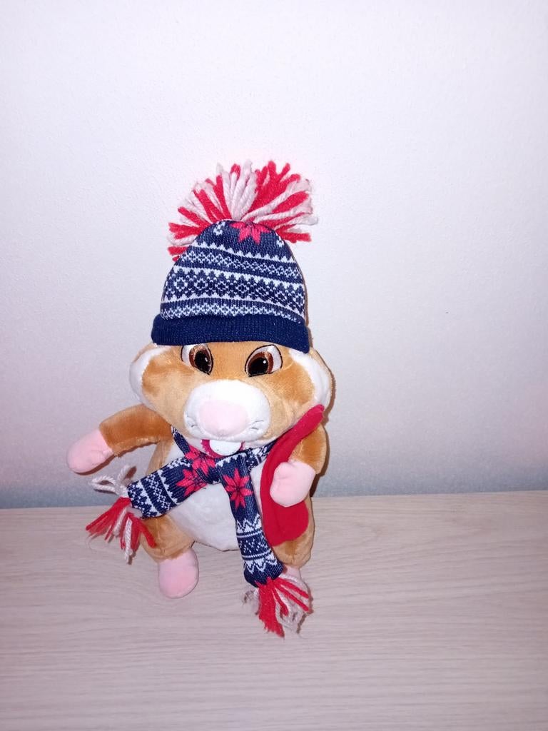AH Skihamster knuffel - Zo goed als nieuw, Ophalen of Verzenden, Zo goed als nieuw, Overige typen