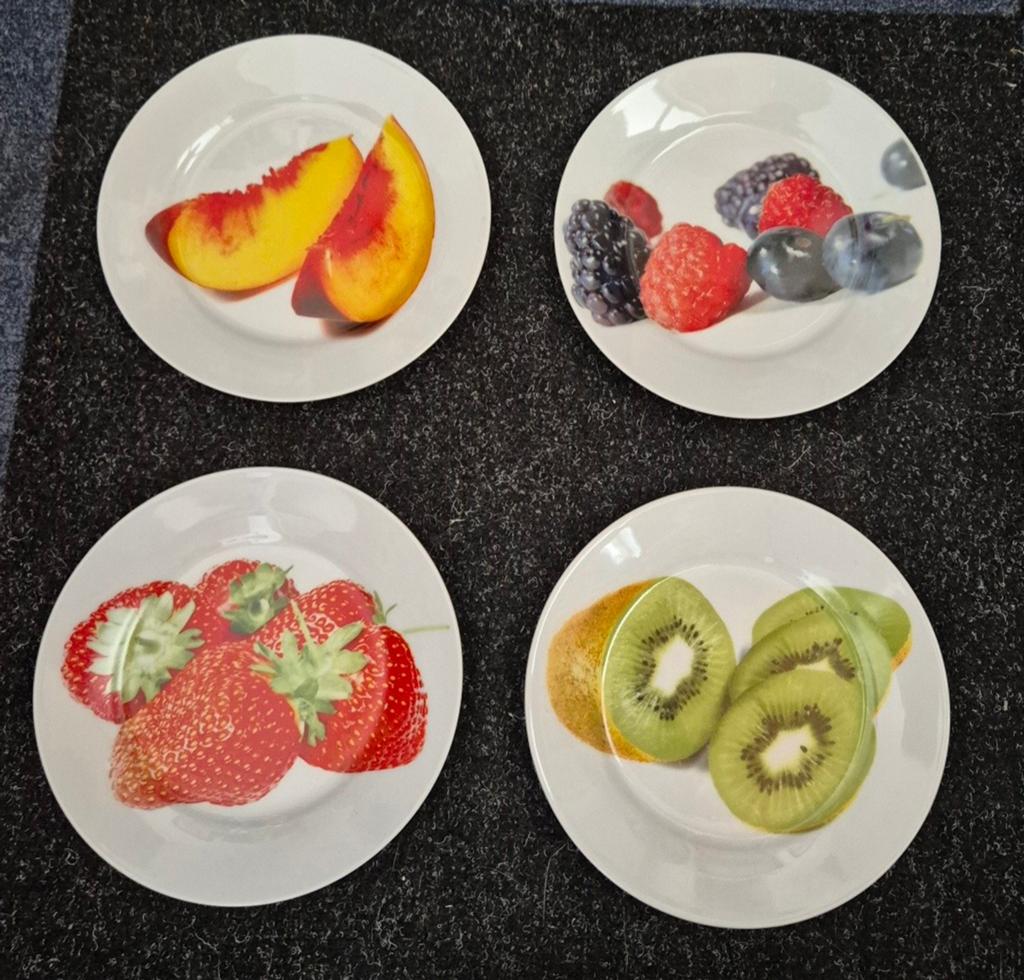 Fruitbordjes, Ophalen of Verzenden, Zo goed als nieuw, Porselein