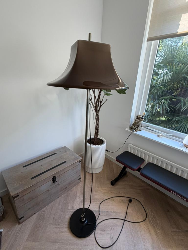Originele vintage Willem Hagoort vloerlamp, Ophalen, Gebruikt, Vintage, Metaal