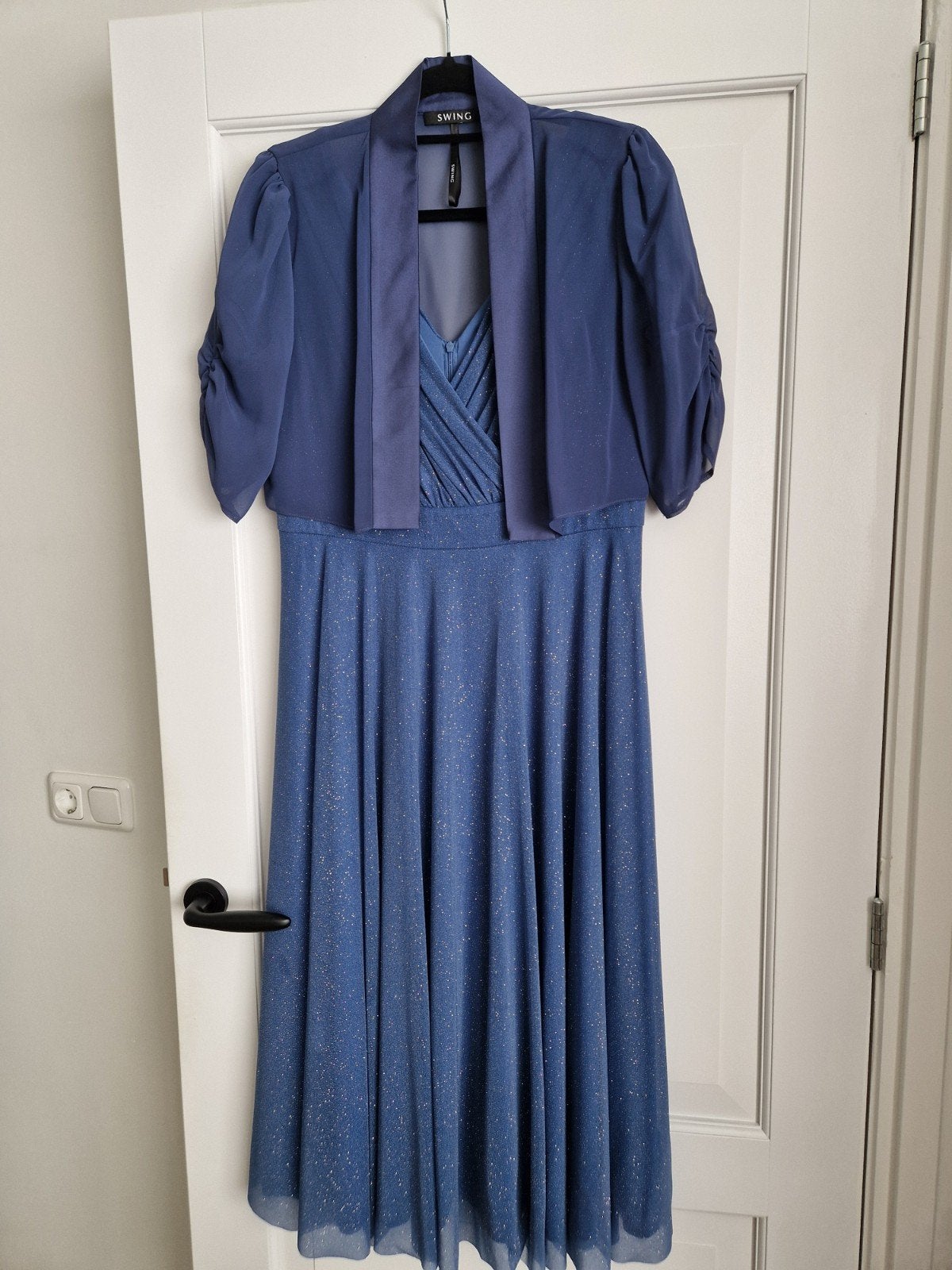 Vera Mont cocktail jurk Silver ligt blue met Swing vestje, Kleding | Dames, Gelegenheidskleding, Maat 38/40 (M), Blauw, Nieuw