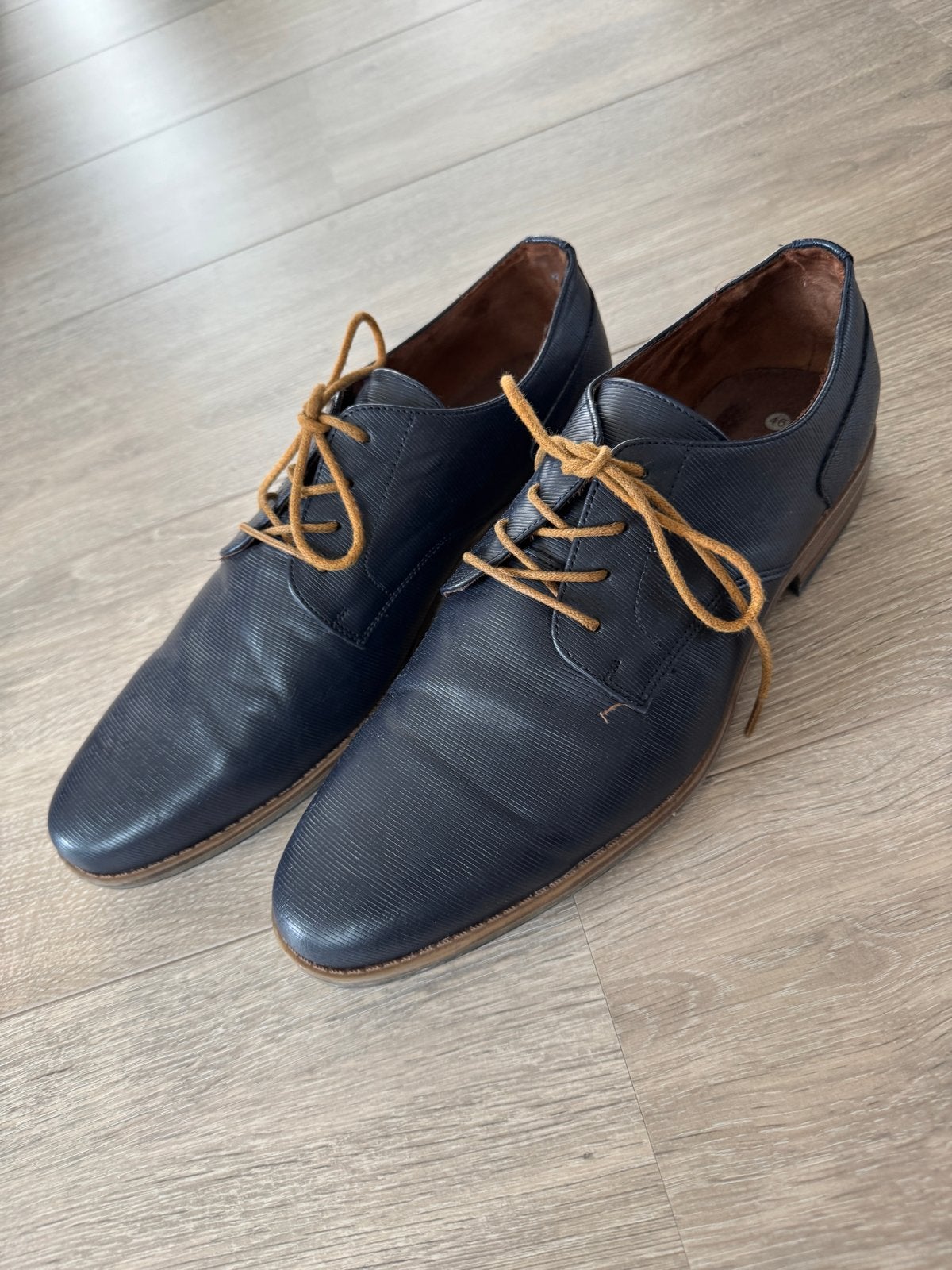 Emilio Salvatini Nette Schoenen Maat 46 Z.G.A.N., Kleding | Heren, Ophalen of Verzenden, Zo goed als nieuw, Blauw, Veterschoenen