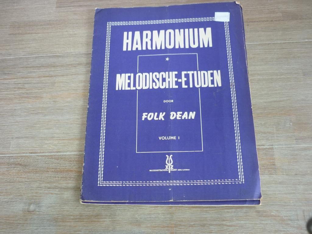 Folk Dean - Harmonium - Melodische -Etuden- volume 1, Ophalen of Verzenden, Gebruikt, Les of Cursus, Orgel