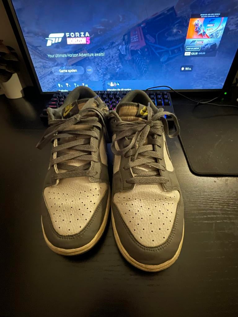 Nike Dunks - Maat 43 - Goed gedragen, nog lang mee, Ophalen, Gedragen, Sneakers of Gympen