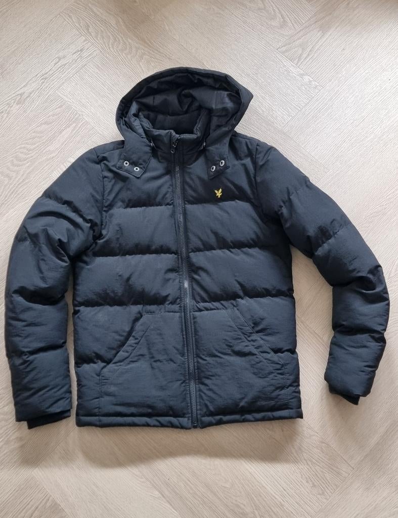 Lyle & Scott Junior Jas Zwart - Maat 12/13 Jaar, Lyle & Scott, Ophalen of Verzenden, Zo goed als nieuw, Jongen