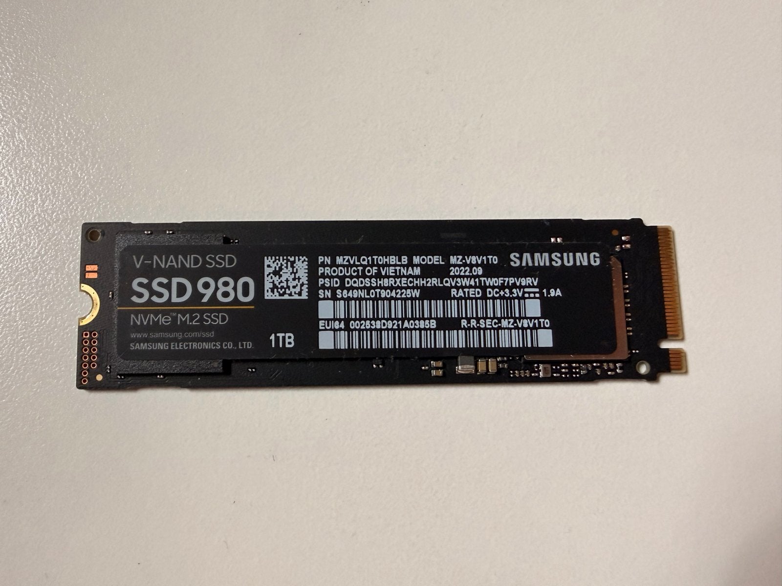 Samsung 980 1TB NVMe M.2 SSD - Snelle Opslag, Computers en Software, Harde schijven, Intern, Server, SSD, Ophalen of Verzenden