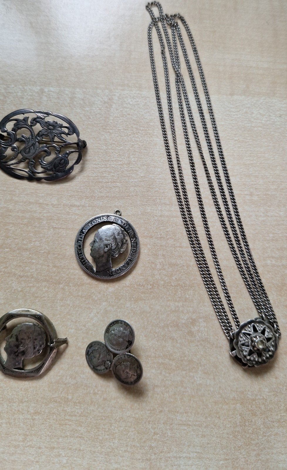 Sieraden zilver te koop., Ophalen, Zo goed als nieuw, Zilver, Zilver