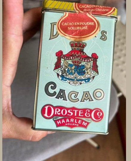Antiek cacao blik, Ophalen of Verzenden, Zo goed als nieuw, Overige