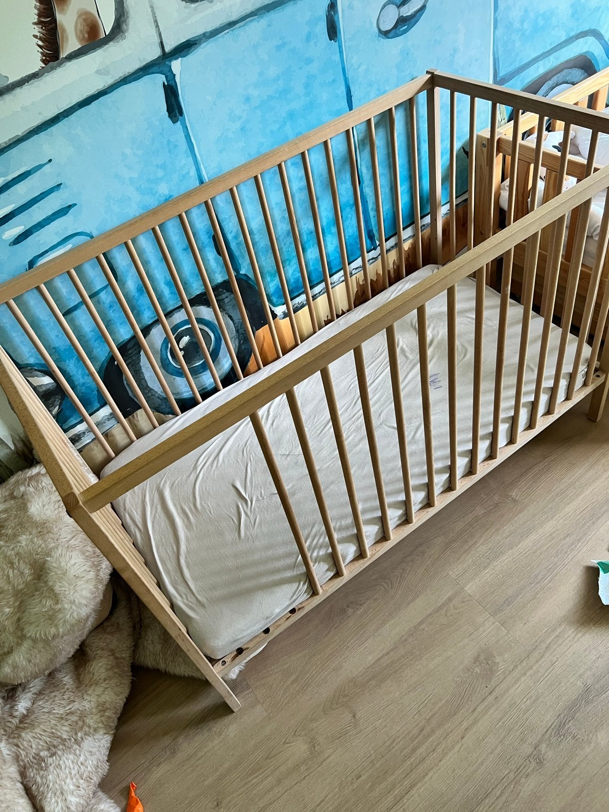 Houten Ledikant voor Baby/Peuter, Ophalen, Gebruikt, Ledikant